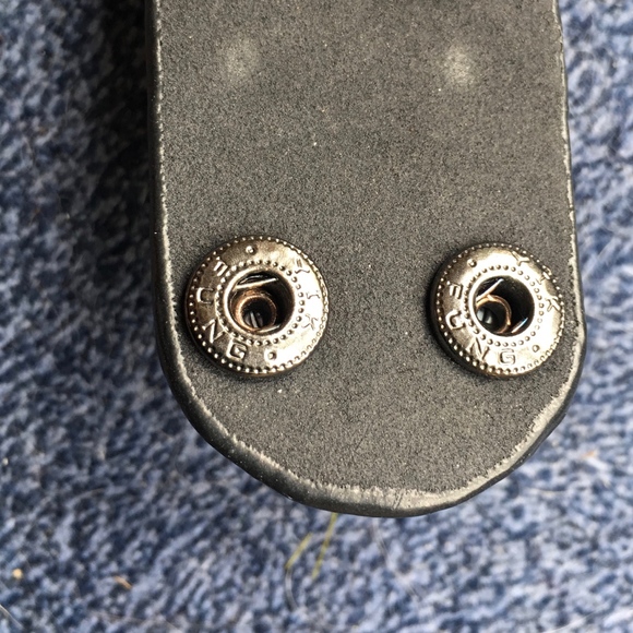 Yik Fung Leather Rhinestone Cuff 😻 - Picture 6 of 8